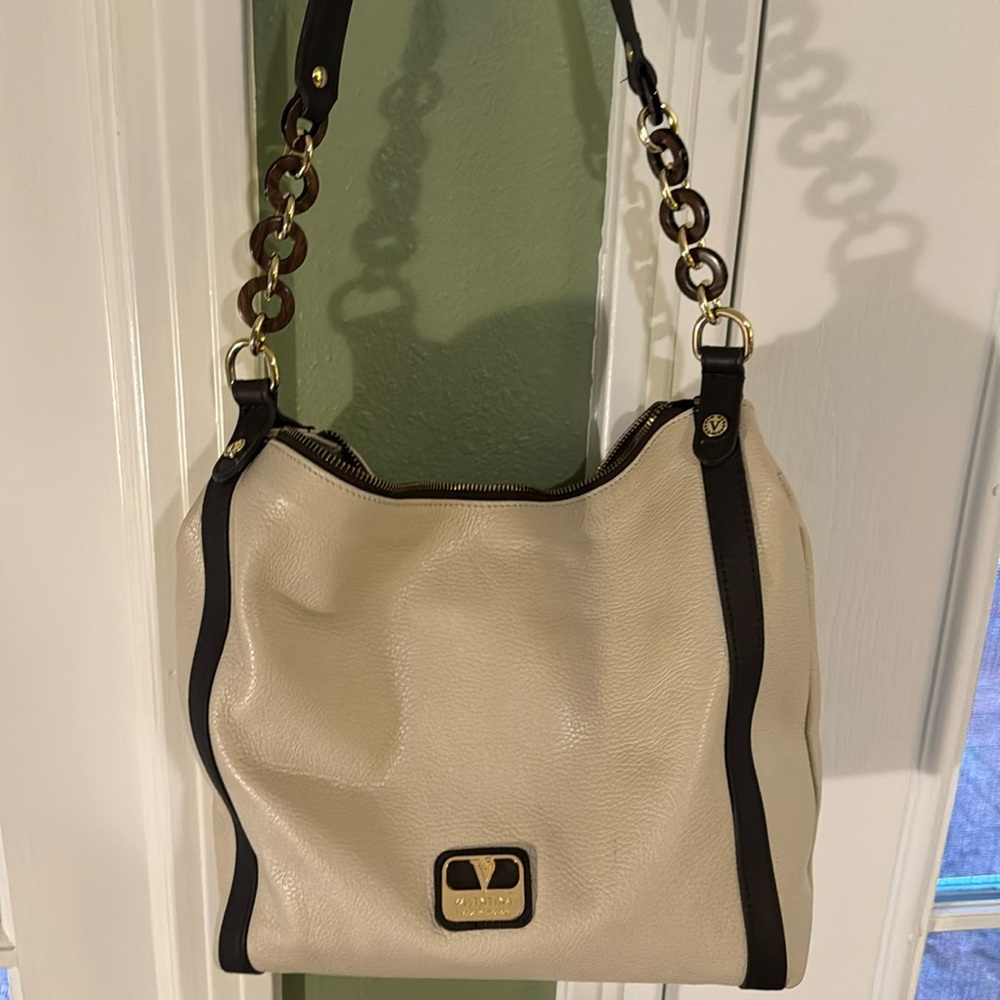Valentina pebble, leather hobo bag